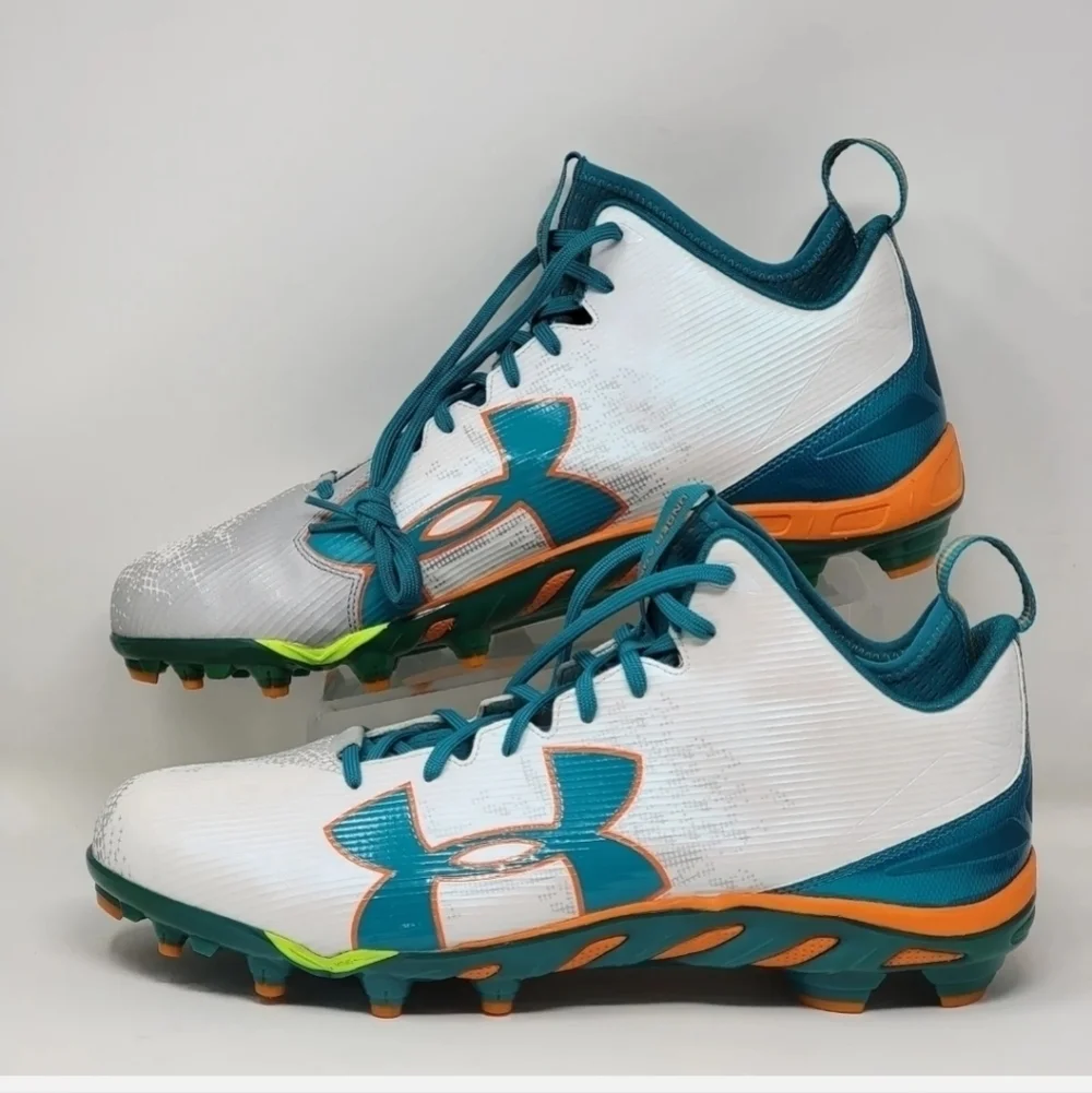 Under Armour Spine Fierce Pro Multicolor Football Cleats Shoes Men's Size 16 New